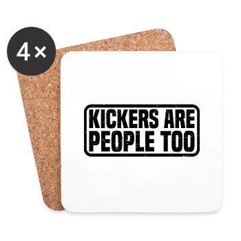 Kickers Are People Too 21 - Untersetzer (4er-Set) - Weiß - Vorne