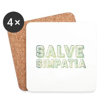Salve Simpatia - Coasters (set of 4) - white - Front