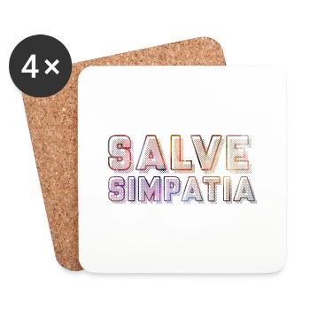 Salve Simpatia - Coasters (set of 4) - white - Front