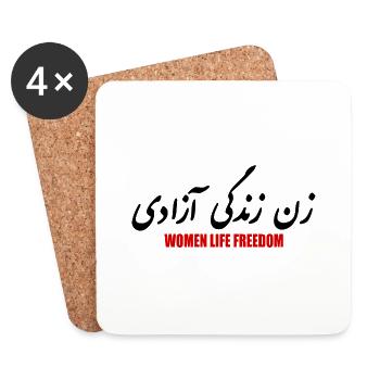 Women life freedom - Coasters (set of 4) - white - Front