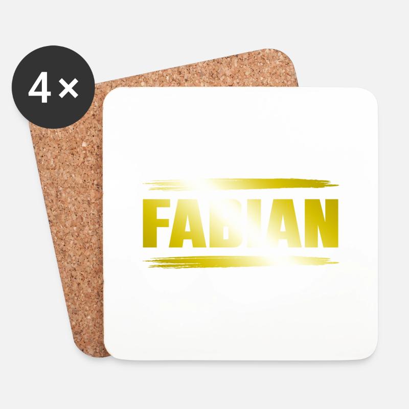 Fabian - Untersetzer (4er-Set) - Weiß