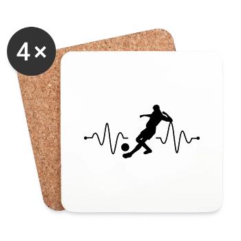 Fußball Soccer - Coasters (set of 4) - white - Front