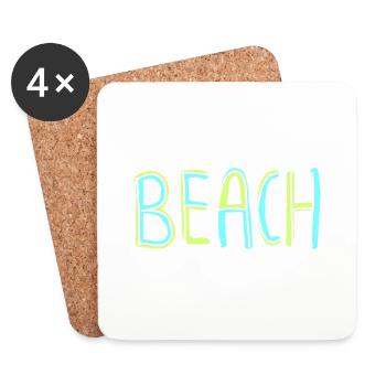 Beach 13 - Untersetzer (4er-Set) - Weiß - Vorne