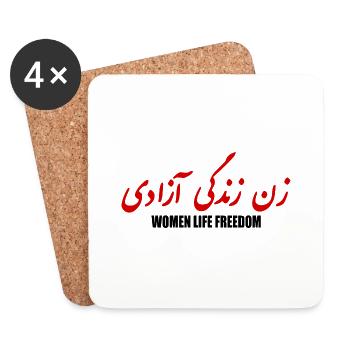 Women life freedom - Coasters (set of 4) - white - Front