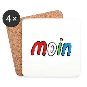 moin11 - Untersetzer (4er-Set) - Weiß - Vorne