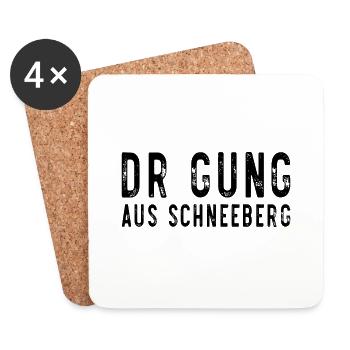 Schneeberg Gung Erzgebirge - Untersetzer (4er-Set) - Weiß - Vorne