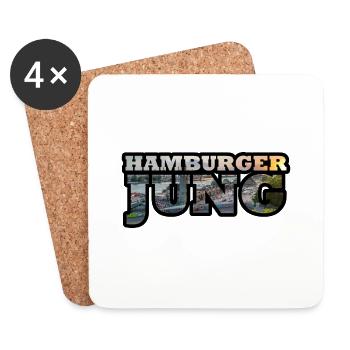 HamburgerJung - Untersetzer (4er-Set) - Weiß - Vorne