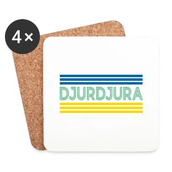 Djurdjura - Dessous de verre (lot de 4) - blanc - Devant