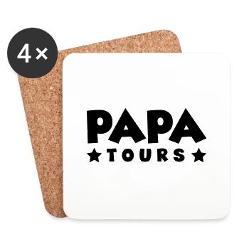 Papa Tours - Coasters (set of 4) - white - Front