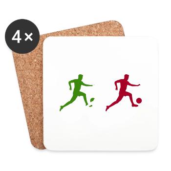 Football Players Italy - Coasters (set of 4) - white - Front