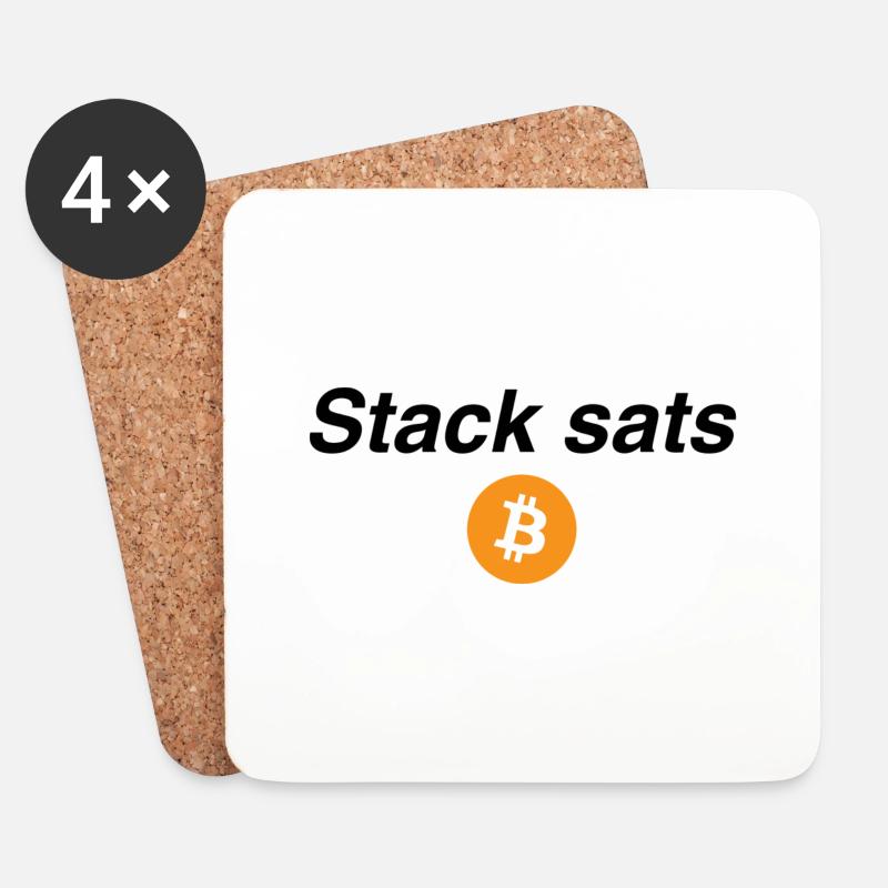 Stack sats - Untersetzer (4er-Set) - Weiß