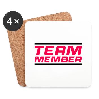 Team Member - Coasters (set of 4) - white - Front
