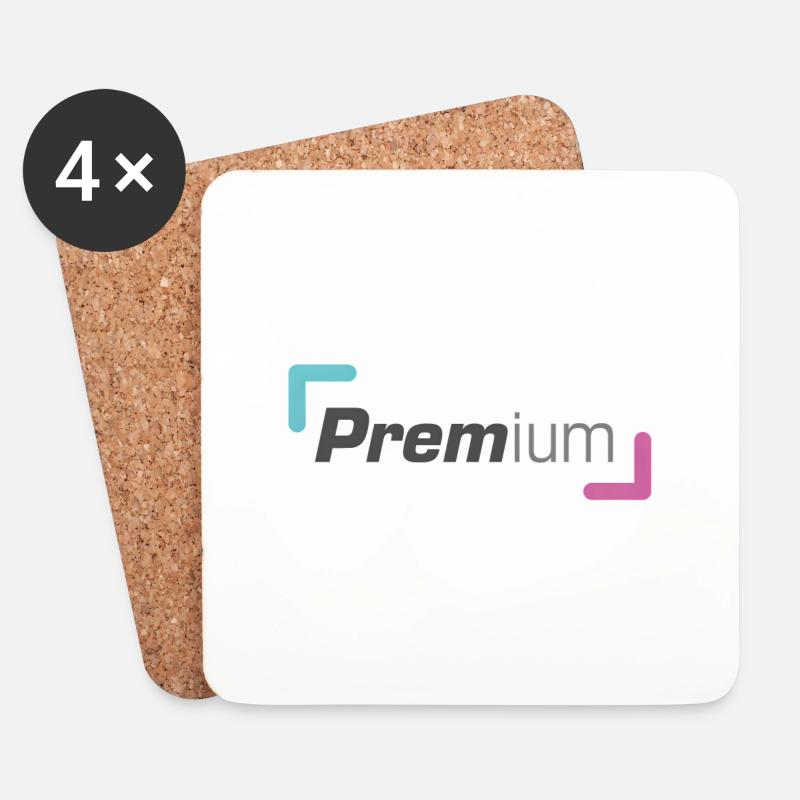 Einfach Premium - Untersetzer (4er-Set) - Weiß