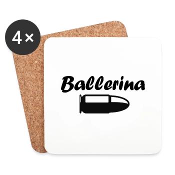 Ballerina - Untersetzer (4er-Set) - Weiß - Vorne