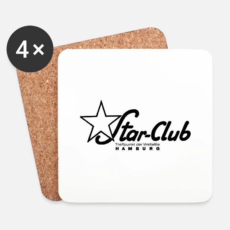 Star Club Hamburg - Untersetzer (4er-Set) - Weiß
