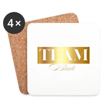 Team Bride Gold - Team Bride - Coasters (set of 4) - white - Front