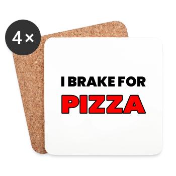 Pizza - Untersetzer (4er-Set) - Weiß - Vorne