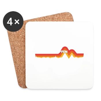 In 3 Tagen kann viel passieren Kreuz am Ostertag - Untersetzer (4er-Set) - Weiß - Vorne