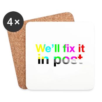FixItInPost Target - Coasters (set of 4) - white - Front