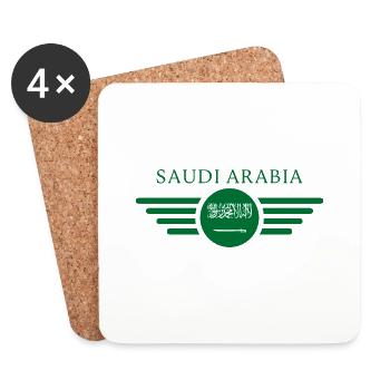 Saudi Arabia Desert Magic Style Design T-Shirt - Coasters (set of 4) - white - Front