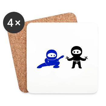 ninjas - Untersetzer (4er-Set) - Weiß - Vorne