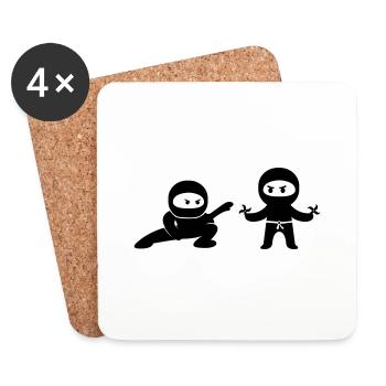 ninjas comic - Untersetzer (4er-Set) - Weiß - Vorne