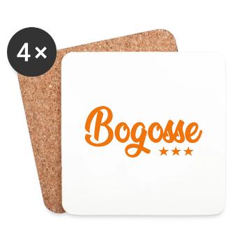 Bogosse homme sexy couple amoureux - Dessous de verre (lot de 4) - blanc - Devant