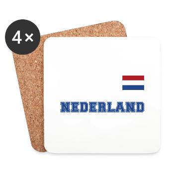 Look maillot des Pays-Bas - Pays-Bas - NEDERLAND - Dessous de verre (lot de 4) - blanc - Devant