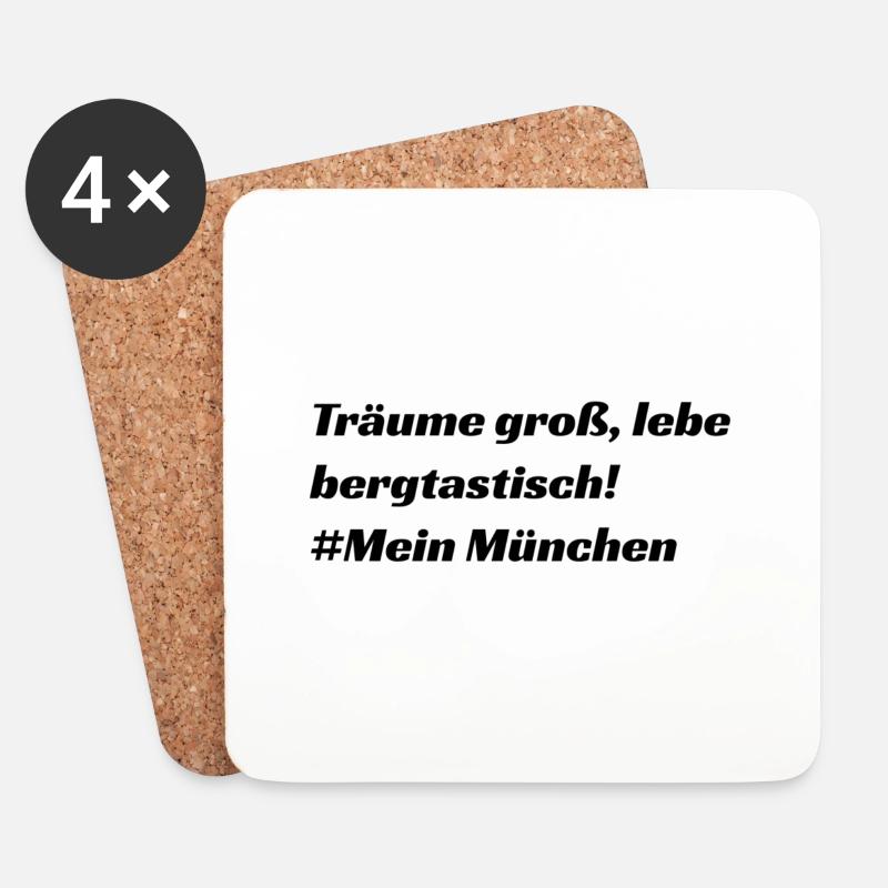 München - Untersetzer (4er-Set) - Weiß