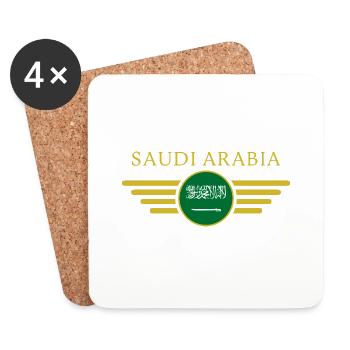 I love Saudi Arabia, elegance style design T-Shi - Coasters (set of 4) - white - Front