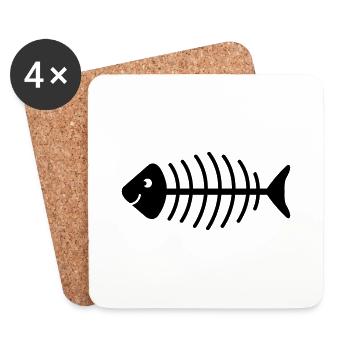 fischgrete - Untersetzer (4er-Set) - Weiß - Vorne