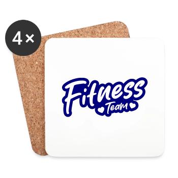 Fitness Team - Untersetzer (4er-Set) - Weiß - Vorne