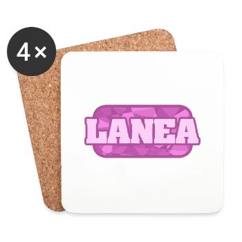 Lanea - Dessous de verre (lot de 4) - blanc - Devant