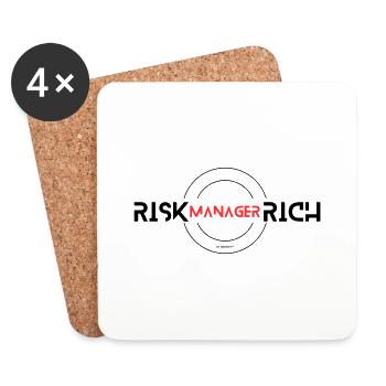 RISK MANAGER 3 - Untersetzer (4er-Set) - Weiß - Vorne