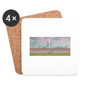 Grausame Sommer-Skyline Cruel Summer Skyline - Coasters (set of 4) - white - Front