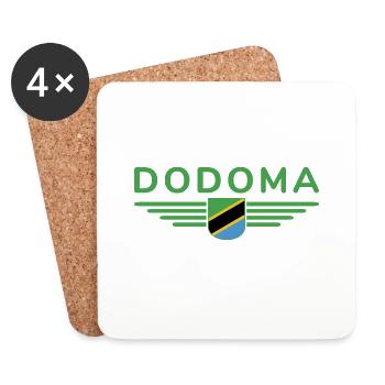 Dodoma Design for Tanzania Fans - Coasters (set of 4) - white - Front