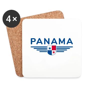 Panama T-Shirt Design - Coasters (set of 4) - white - Front