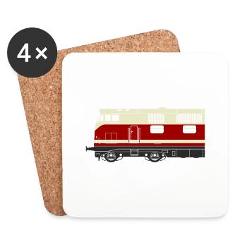 V180 BR 118 halb - Untersetzer (4er-Set) - Weiß - Vorne