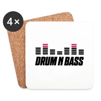 Drum Bass - Dessous de verre (lot de 4) - blanc - Devant