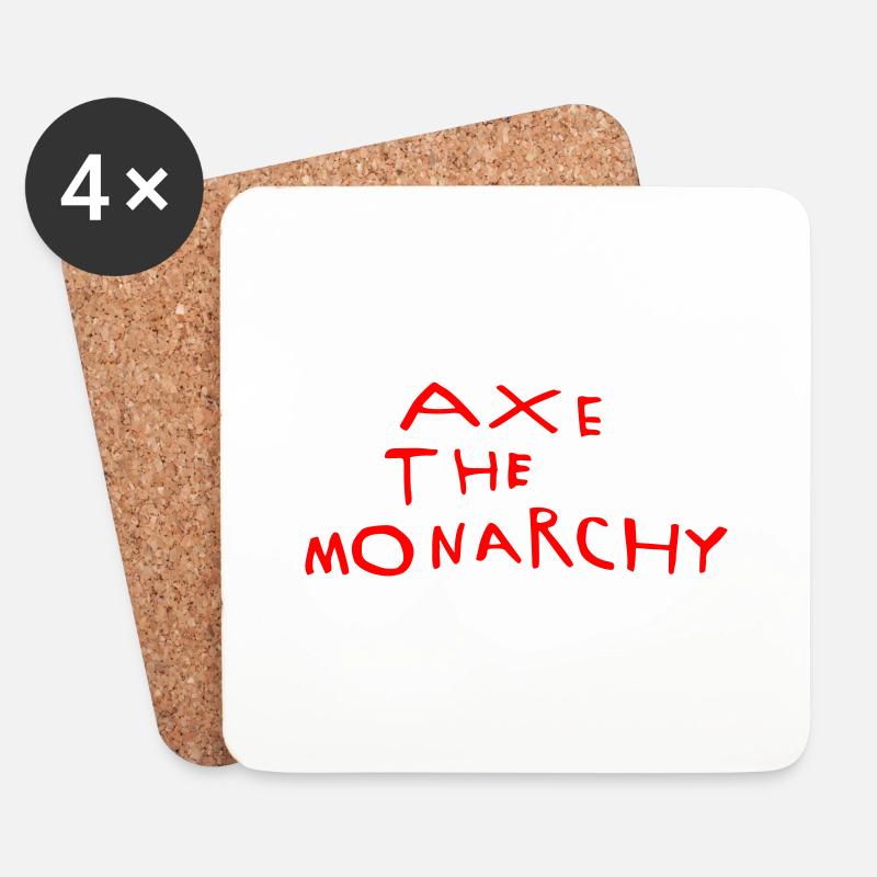 Abschaffung der Monarchie - Untersetzer (4er-Set) - Weiß