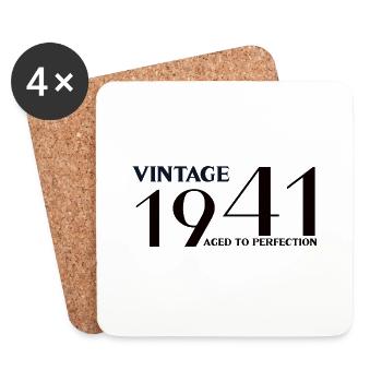 Vintage 1941 aged to perfection - Dessous de verre (lot de 4) - blanc - Devant