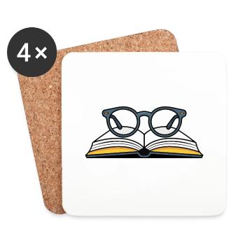 LUNETTES - Dessous de verre (lot de 4) - blanc - Devant