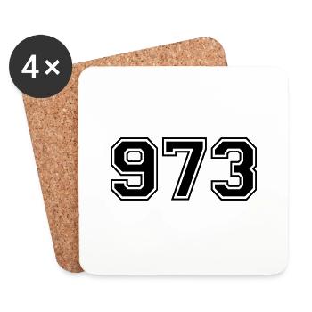 973 - Dessous de verre (lot de 4) - blanc - Devant