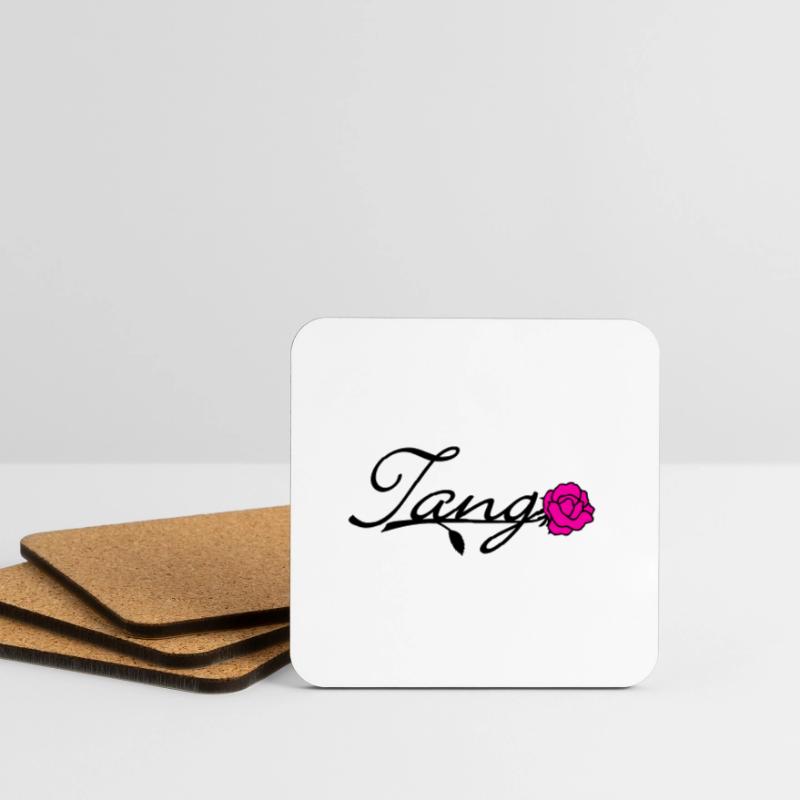 Tango with Rose / Tango mit Rose (2c) Coasters (set of 4)
