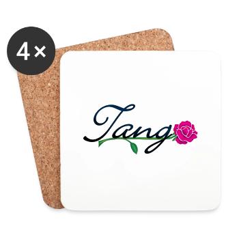 tango with rose (DDP) - Untersetzer (4er-Set) - Weiß - Vorne