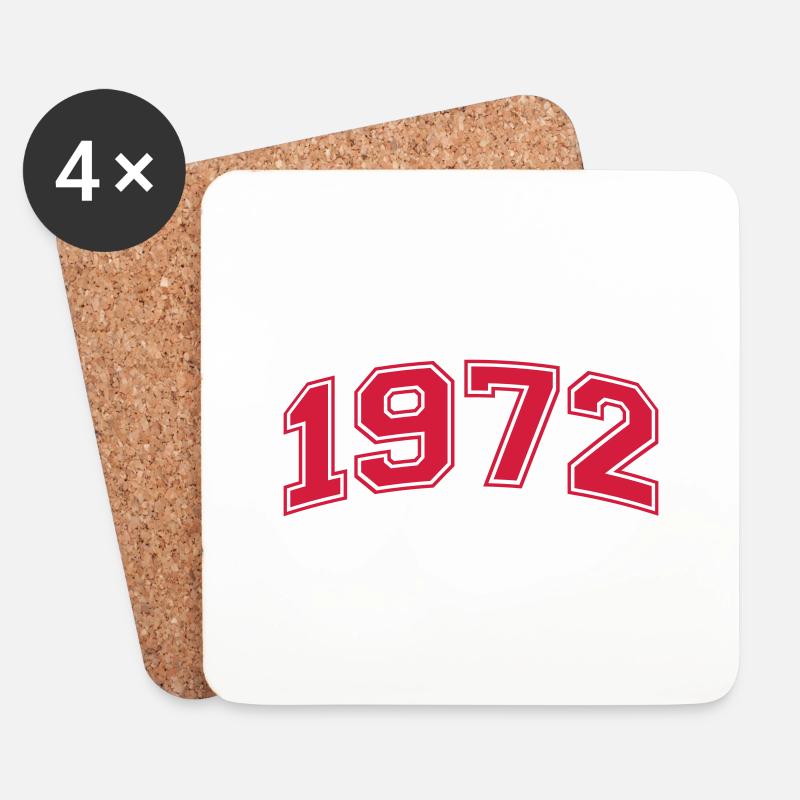1972 - Untersetzer (4er-Set) - Weiß