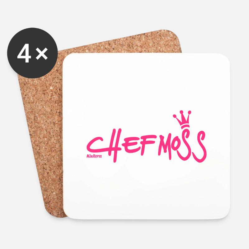 Chefmoss - Untersetzer (4er-Set) - Weiß