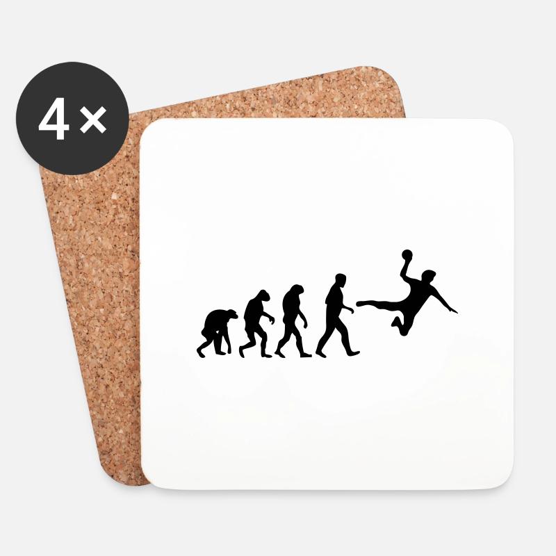 handball evolution - Untersetzer (4er-Set) - Weiß