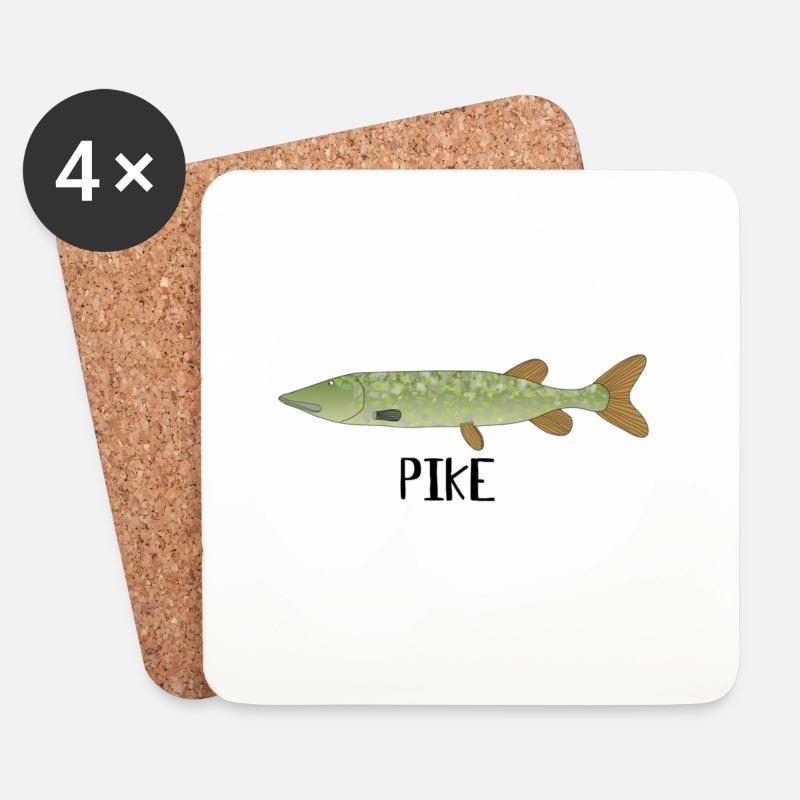 pike1 - Untersetzer (4er-Set) - Weiß