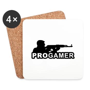 Gamer - Untersetzer (4er-Set) - Weiß - Vorne
